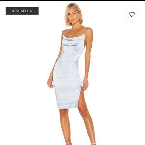 Billie Drape Midi Dress in Dusty Blue
superdown